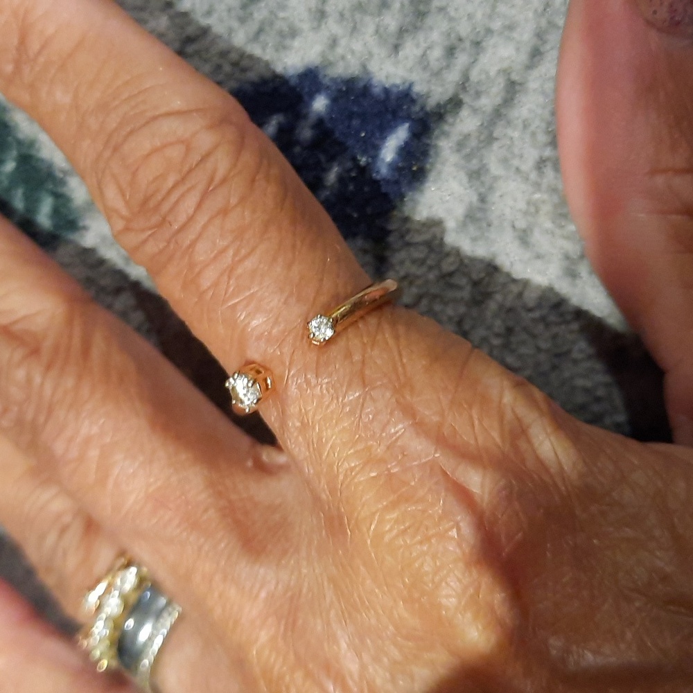 GENUINE AUTHENTIC SWAROVSKI CASIOPIA Ring 🌹 GOLD SIZE 6.5-7